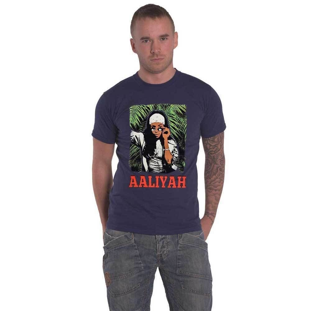 Aaliyah Aaliyah Men's Foliage T-Shirt in Blue - 4
