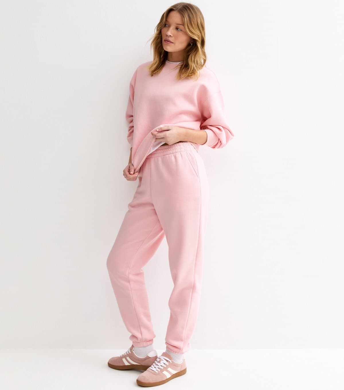 New Look Women's Light Pink Cuffed Joggers New Look