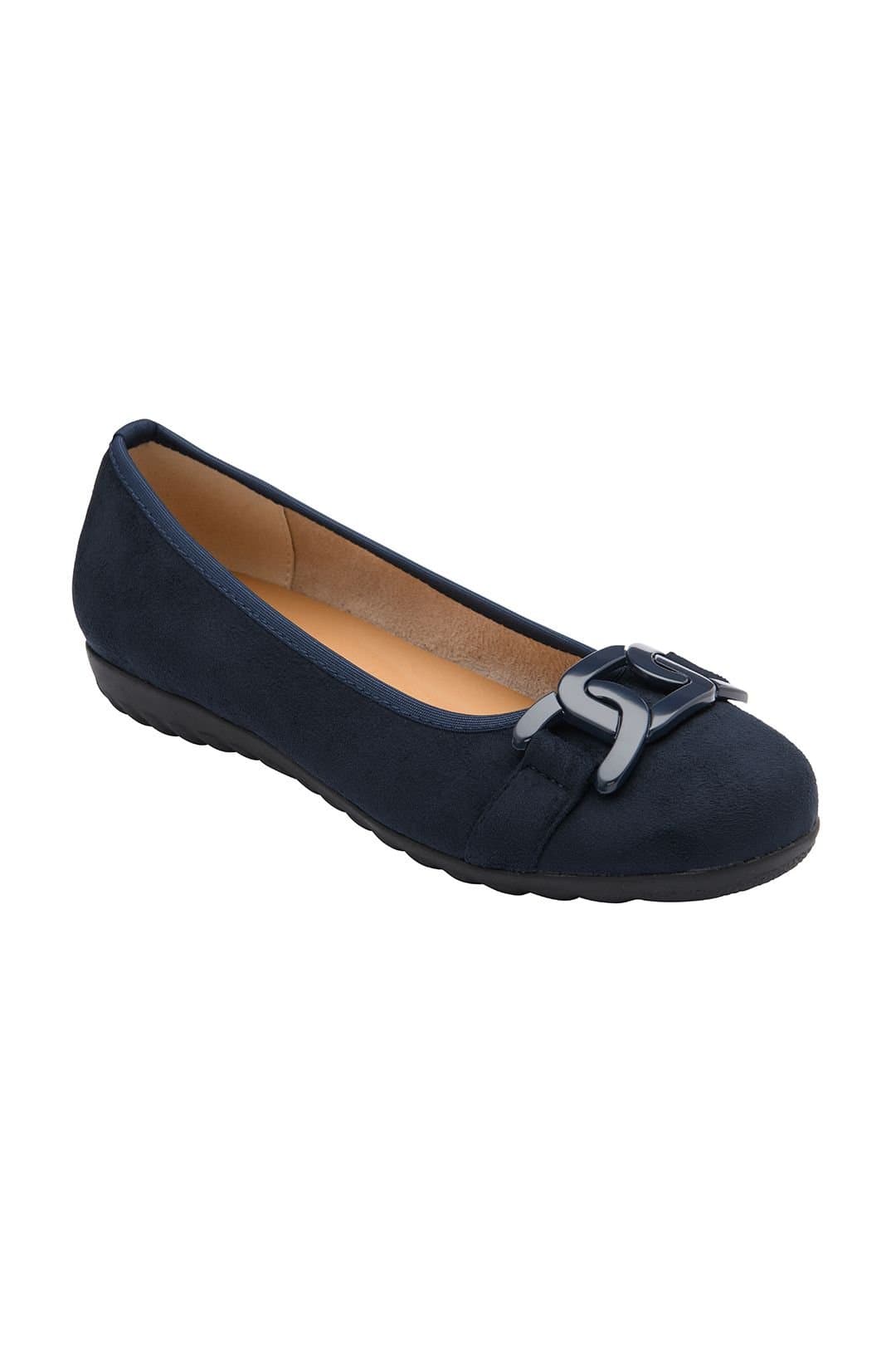 Lotus Lotus Women's 'Eleni' Textile Ballerina Shoes in Navy
