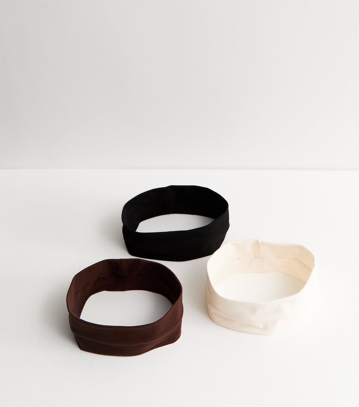 New Look Pack of 3 Brown Stretchy Headbands New Look