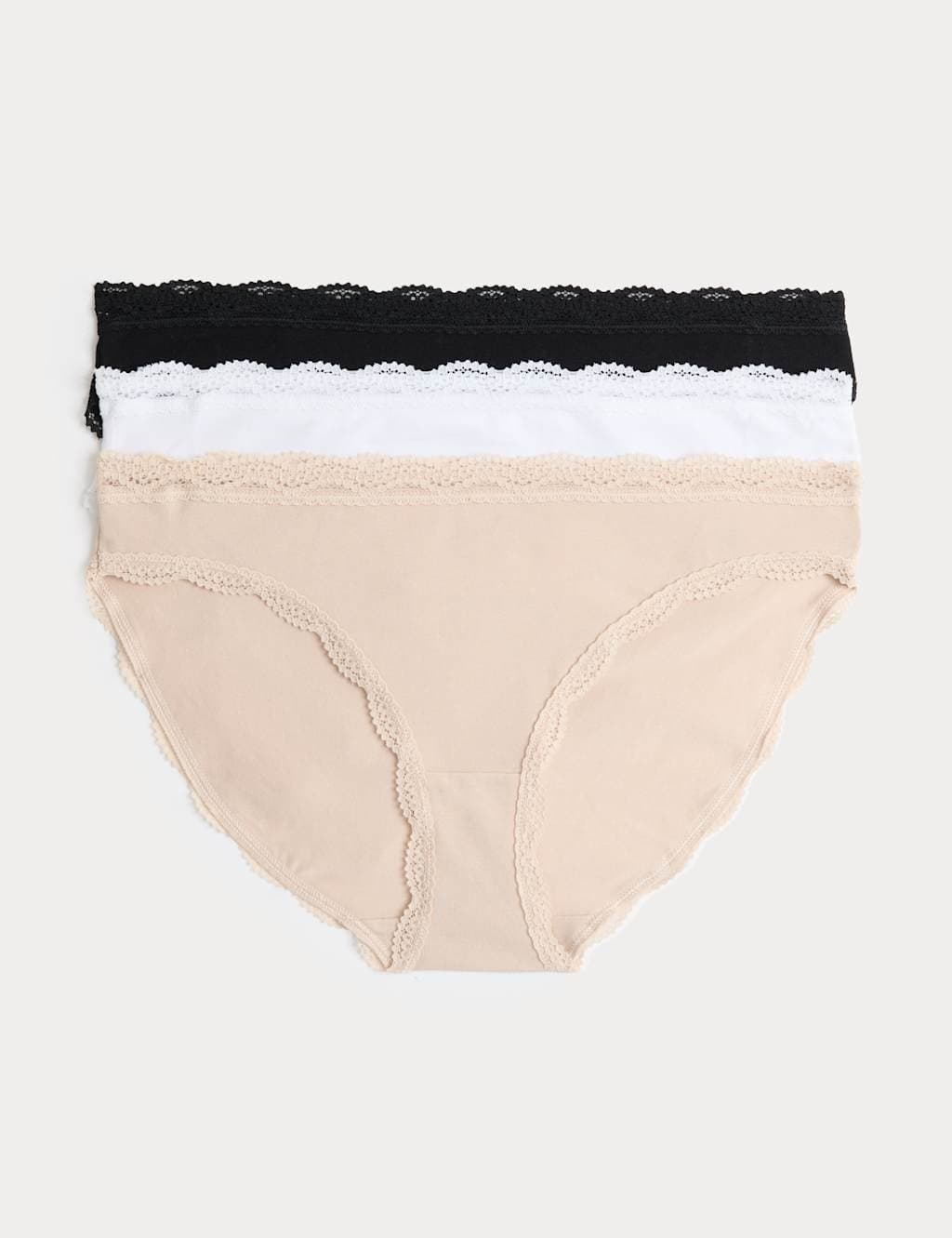 Marks & Spencer M&S 3pk Cotton Rich Bikini Knickers Opaline Mix
