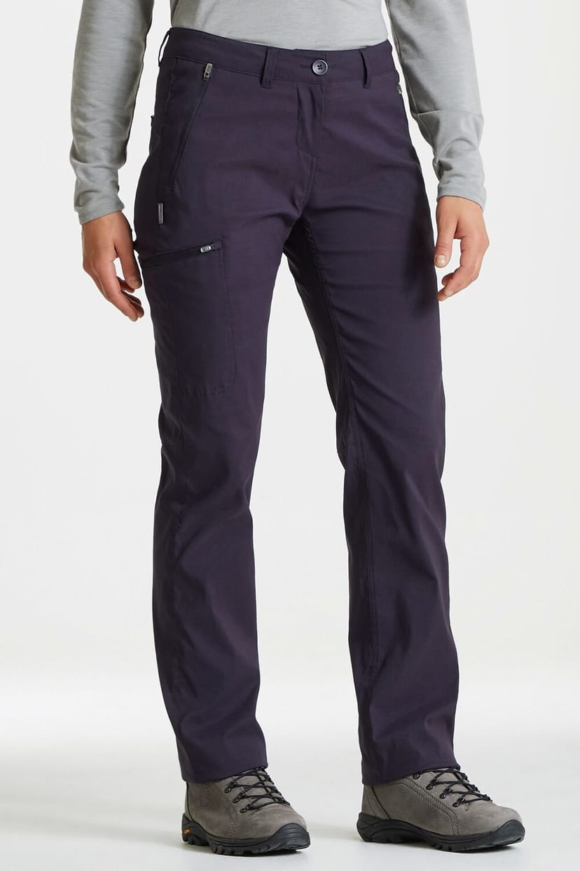 Craghoppers Craghoppers Women's Expert Kiwi Pro' Stretch Water Repellent Trousers in Dark Navy - 1
