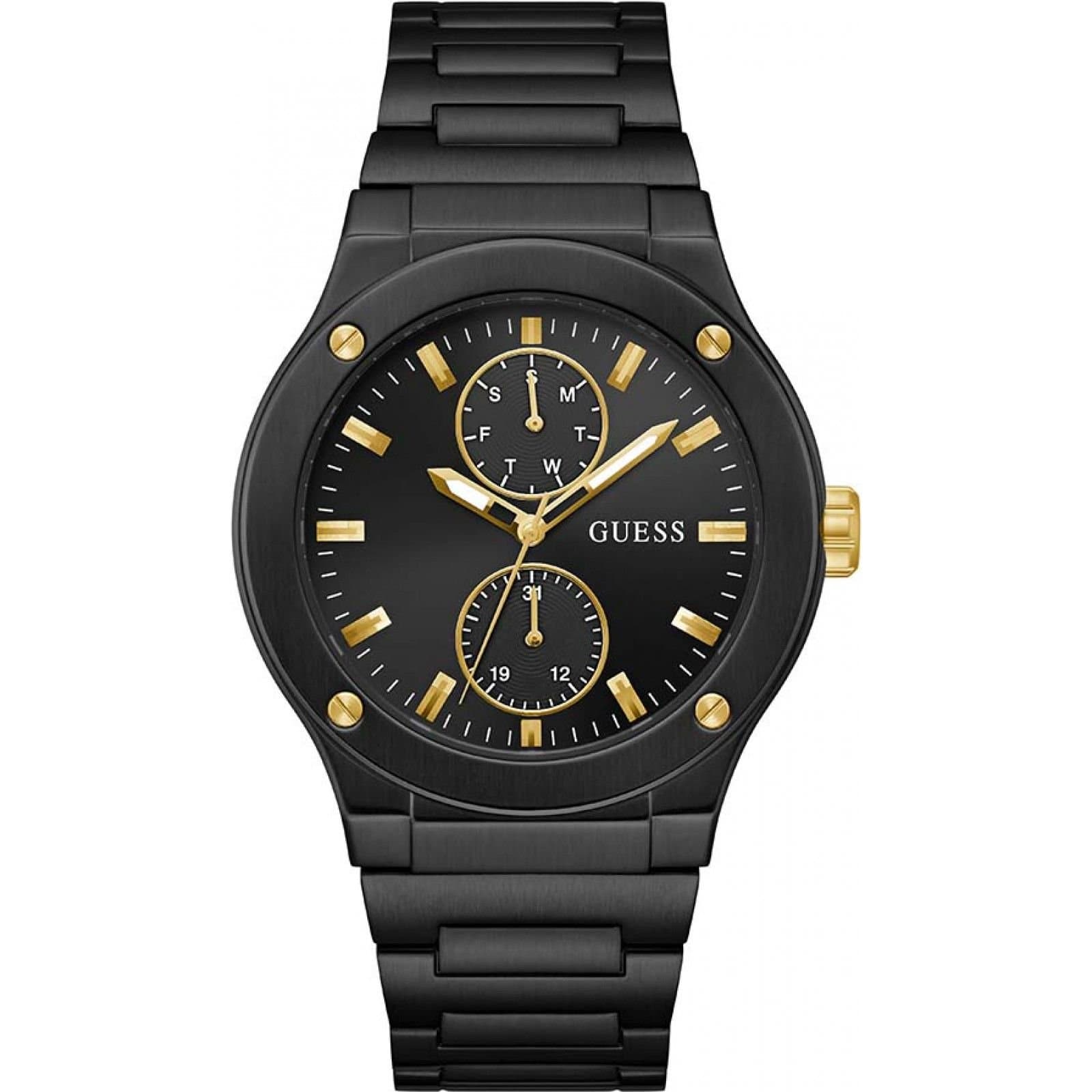 GUESS Guess Men's GW0795G3 Dress 45mm Quartz Watch in Black