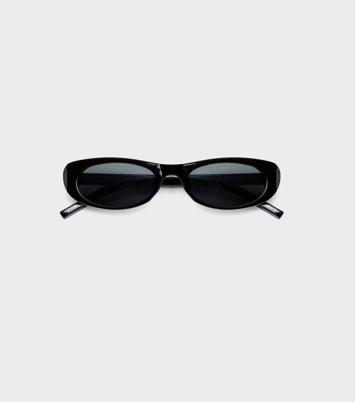 Public Desire Black Narrow Cat Eye Sunglasses Public Desire New Look