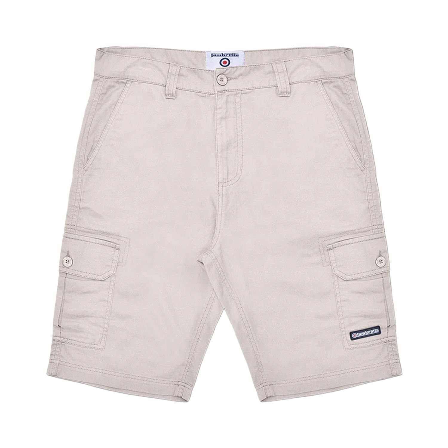 Lambretta Lambretta Men's SS24 Cargo Shorts in Beige
