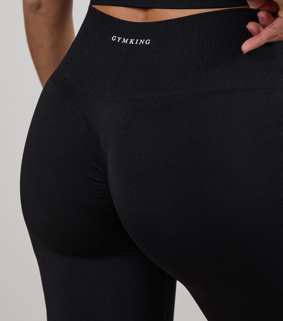 Gym King Women's Black Power Seamless Flared Pants Gym King New Look - 4