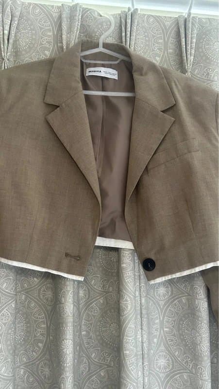 Bershka Cropped Bershka Blazer