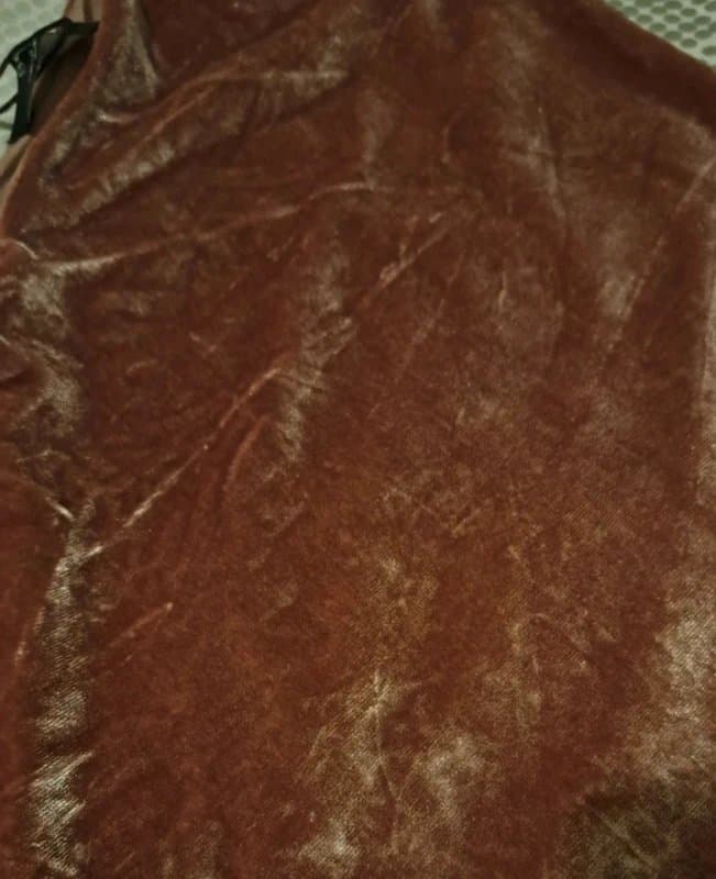 Bershka Crushed velvet vest/top