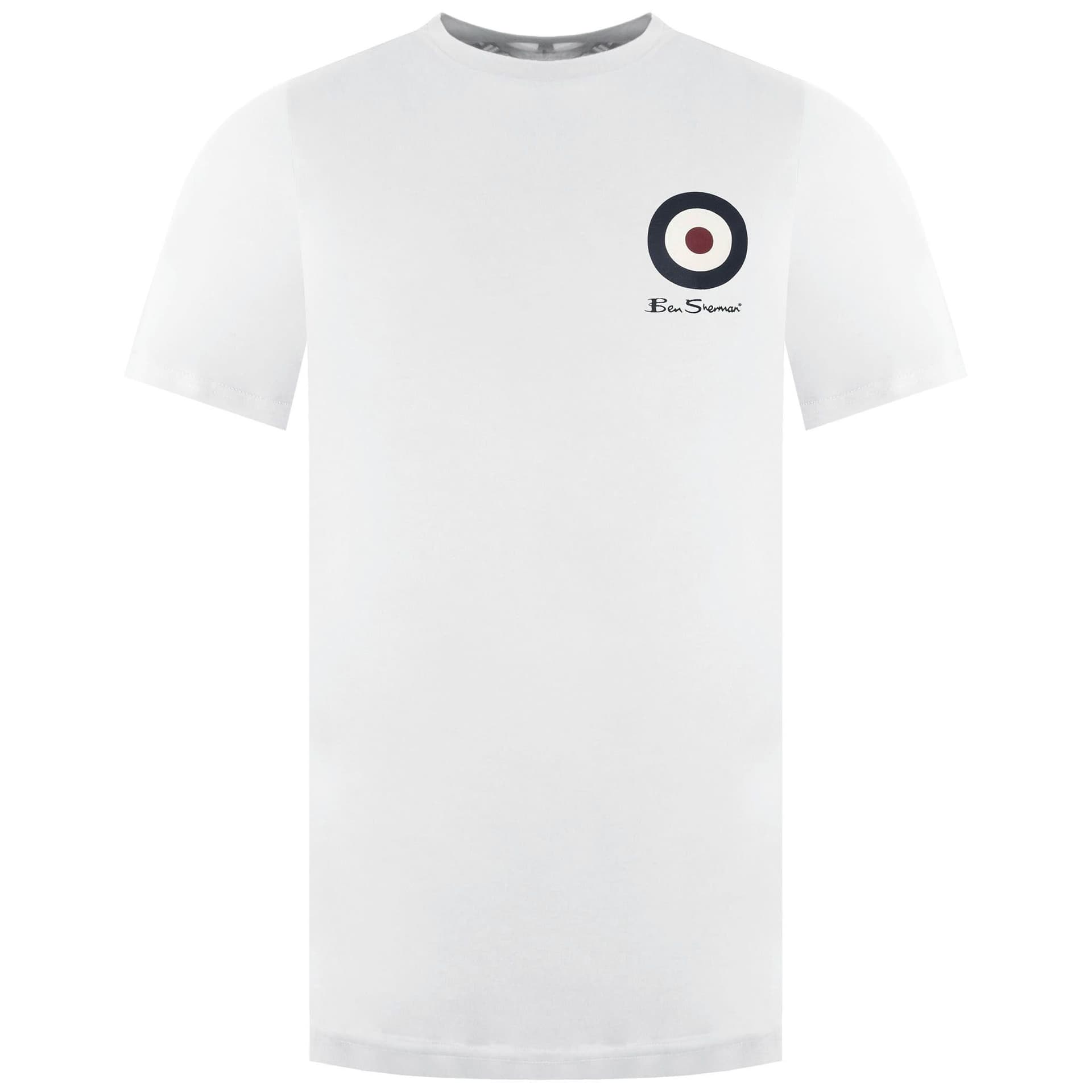Ben Sherman Ben Sherman Men's Chest Target White T-Shirt