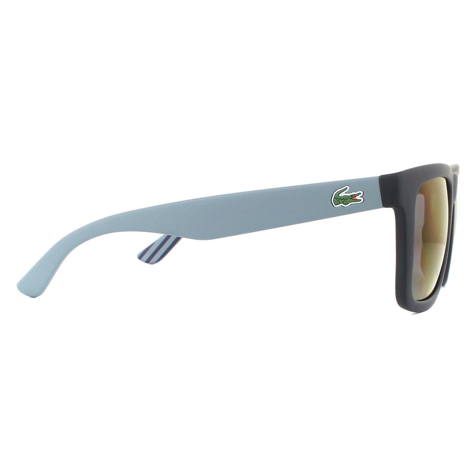 Lacoste Lacoste Men's Rectangle Matte Blue Navy Blue Sunglasses - 4