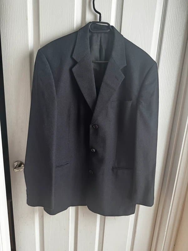 House of Fraser Premium House of Fraser 100% Wool Black Blazer 40R | Wedding Guest |Tailored Men’s Jacket