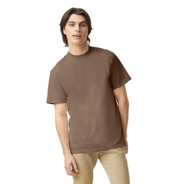 Comfort Colors Comfort Colors Men's Heavyweight T-Shirt in Dark Brown - 3