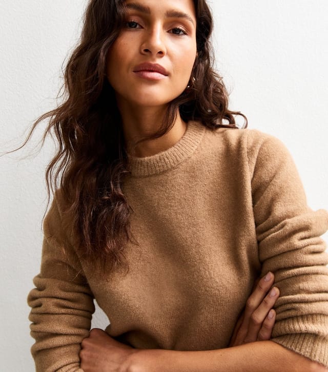 New Look Women's Camel Crew Neck Jumper New Look - 3