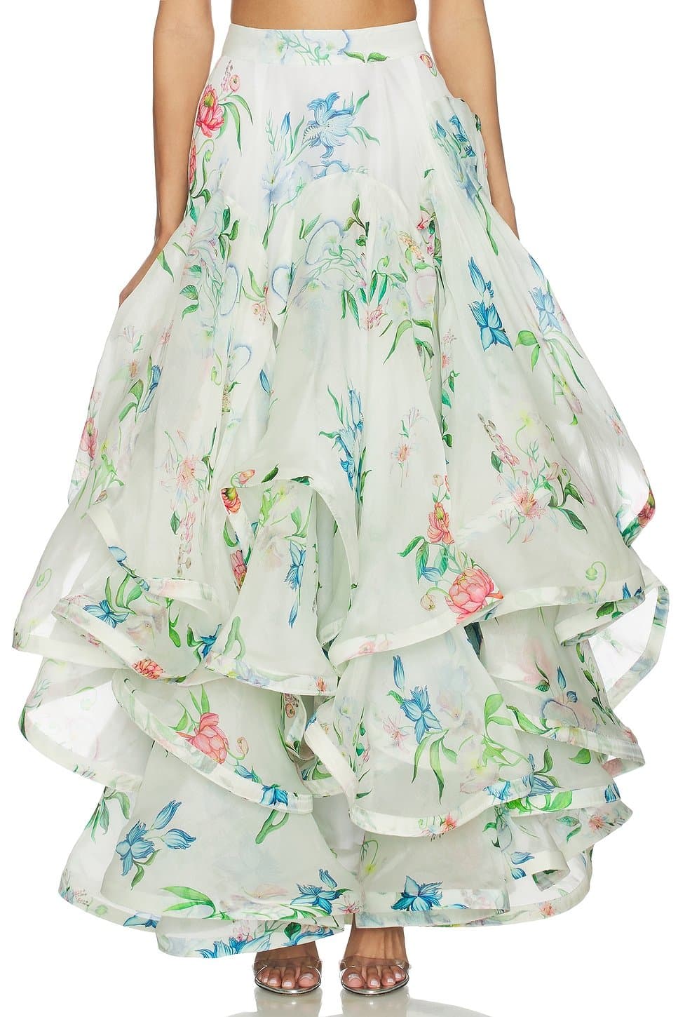 revolve Petal Cascade Flounce Skirt