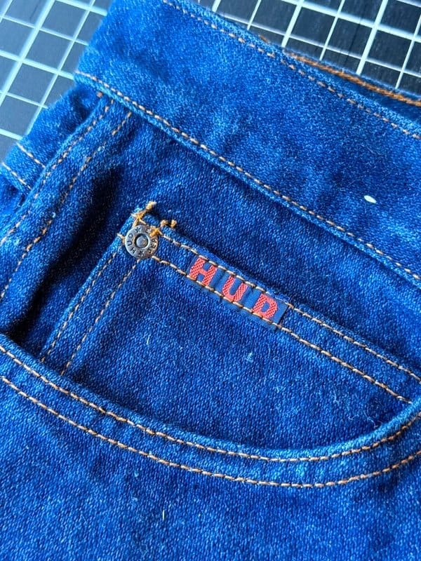 Hud Navy Blue Sustainable Denim Jeans UK 16
