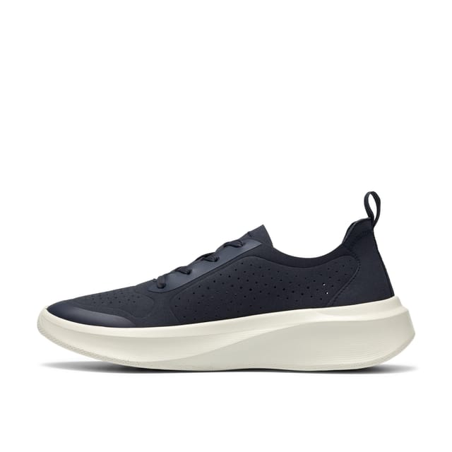 Clarks Clarks Men's SolevanaTie Navy Trainers, Lace Up in Blue - 2