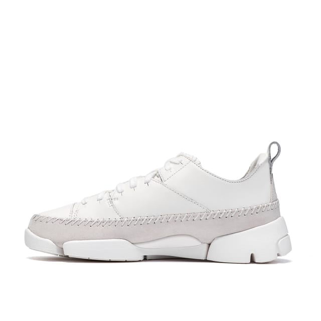 Clarks Clarks Women's Trigenic2 Flex White Leather Trainers - 2