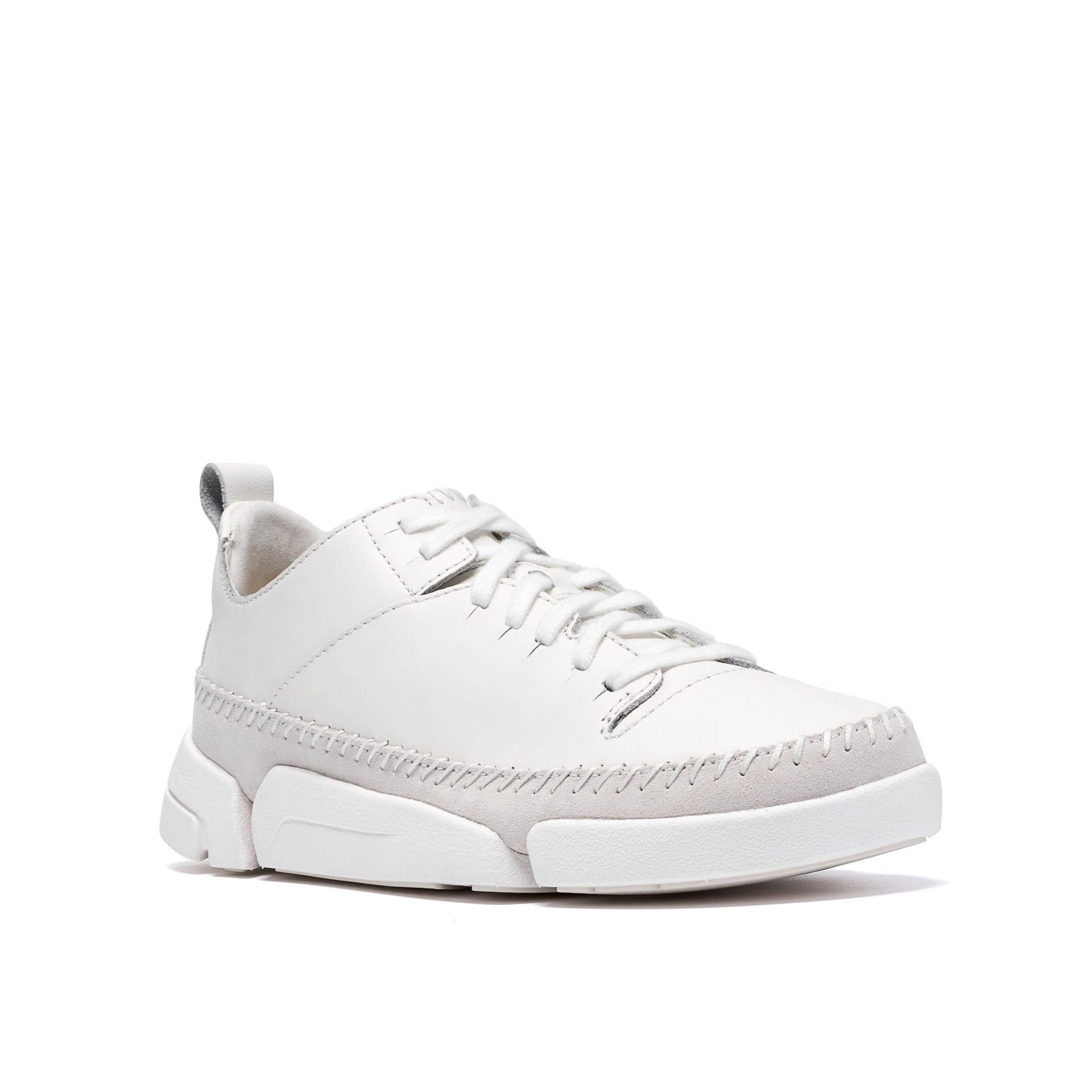 Clarks Clarks Women's Trigenic2 Flex White Leather Trainers - 4