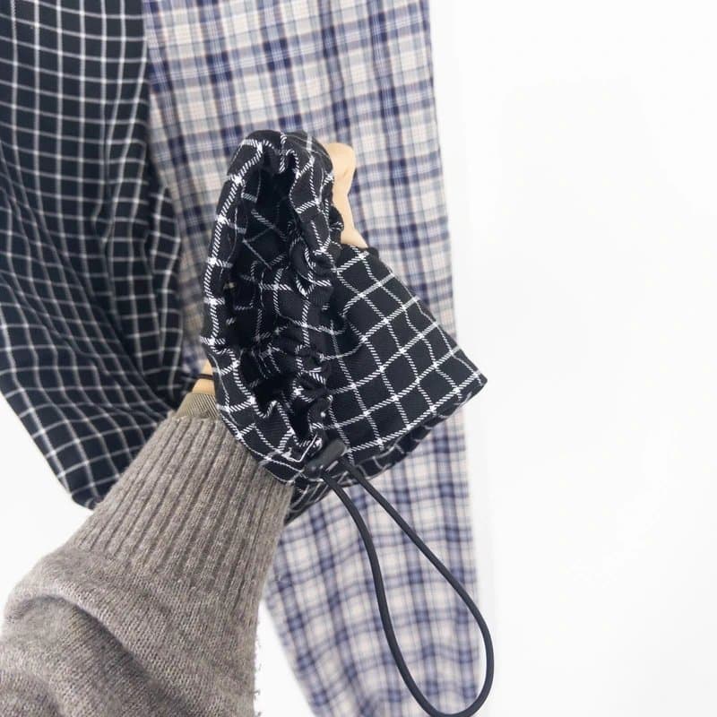 ASOS Asos Collusion Plaid Jogger Pant Size 10 Toggle Utility Two Tone Check Trousers