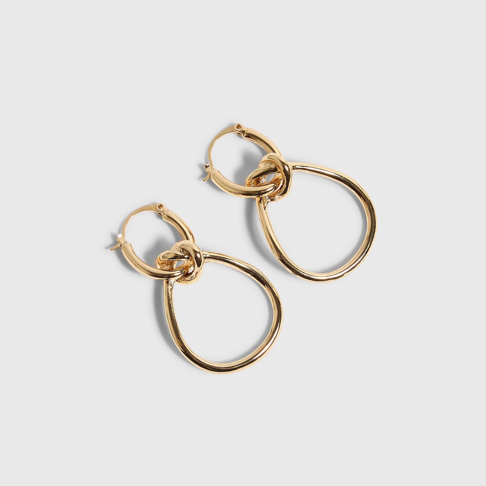 River Island River Island Womens Gold Figure Of Eight Earrings