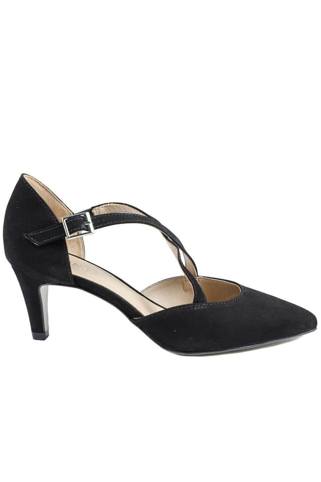 Jones Bootmaker Jones Bootmaker Women's Ysa Leather Stiletto-Heeled Court Shoes in Black - 2