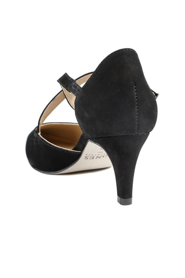 Jones Bootmaker Jones Bootmaker Women's Ysa Leather Stiletto-Heeled Court Shoes in Black - 3