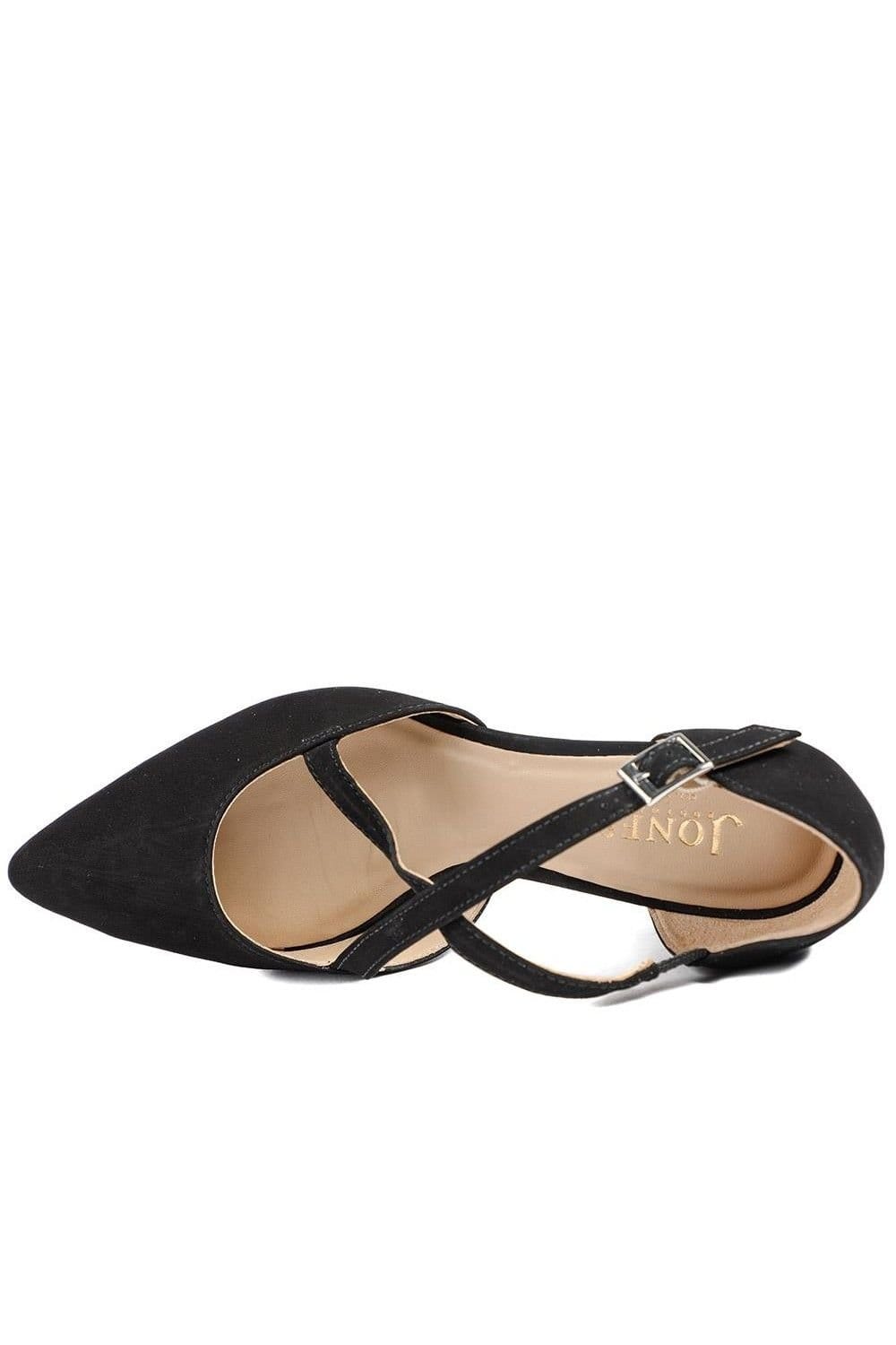 Jones Bootmaker Jones Bootmaker Women's Ysa Leather Stiletto-Heeled Court Shoes in Black - 4