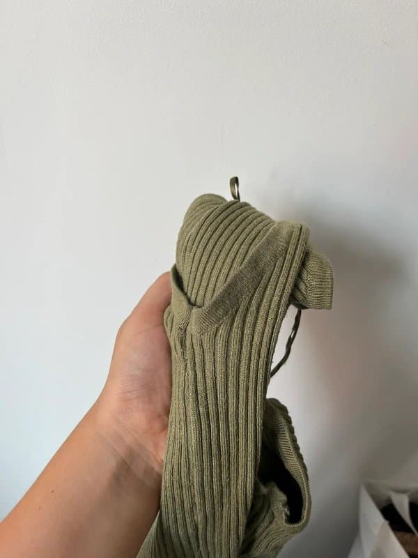 Bershka Bershka ribbed bodycon green dress size m 👗