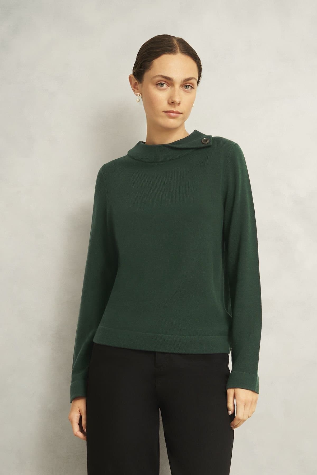 Hobbs London Hobbs London Women's Talia Jumper in Bottle Green