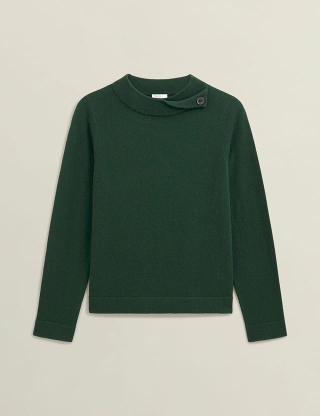 Hobbs London Hobbs London Women's Talia Jumper in Bottle Green - 2