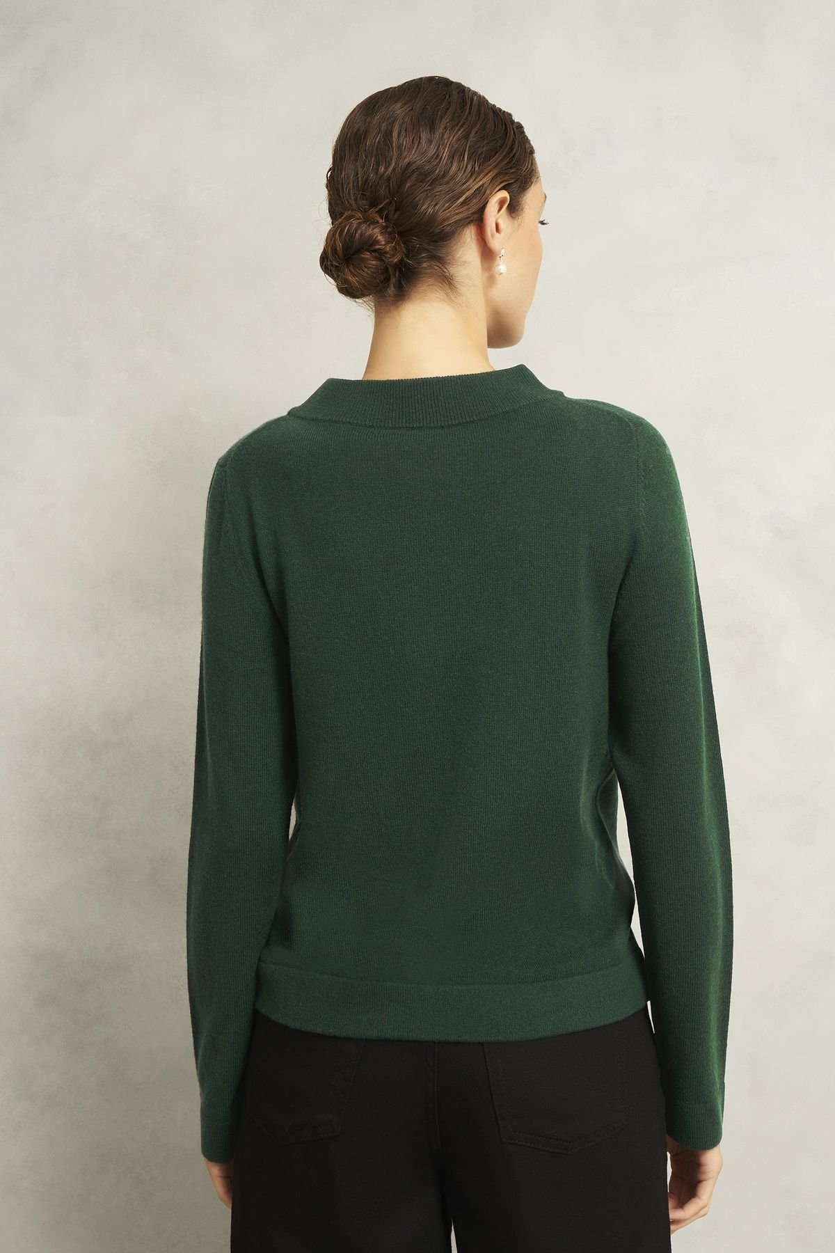 Hobbs London Hobbs London Women's Talia Jumper in Bottle Green - 3