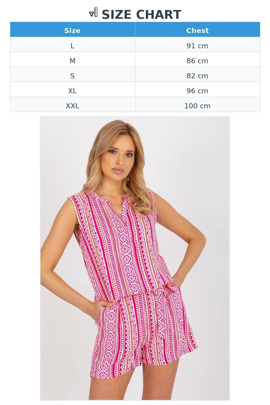 Love Lace Love Lace Women's Boho V Neck Sleeveless Blouse in Pink - 4