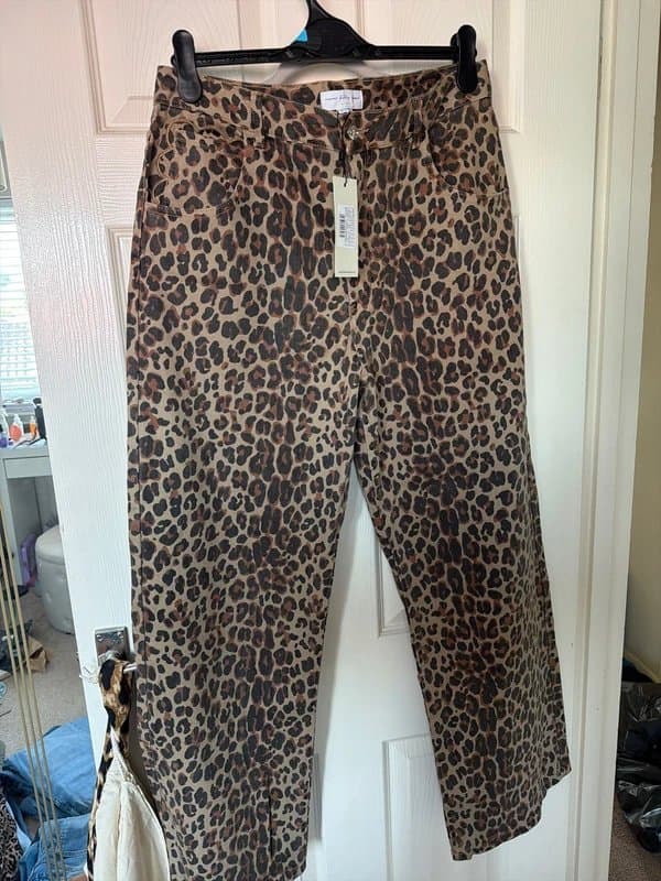 Never Fully Dressed Never fully dressed leopard print jeans