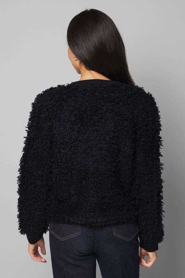 Wallis Wallis Women's Loop Detail Cardigan in Black - 3