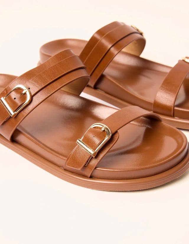 Blue Vanilla Buckled Strap Sandals - 2