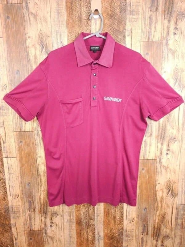 Galvin Green Galvin Green Golf Polo Shirt - Pink - Short Sleeve - Large