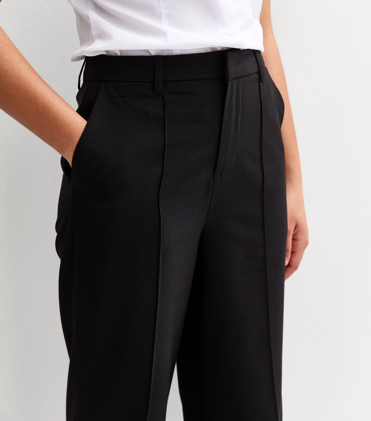 New Look Girls' Black Wide Leg School Trousers New Look - 3