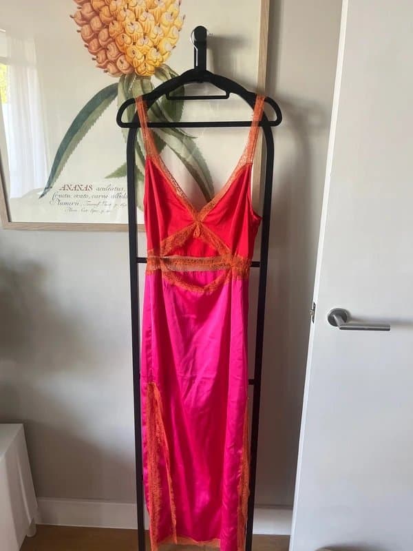 Never Fully Dressed Never Fully Dressed Mimi dress - pink and orange