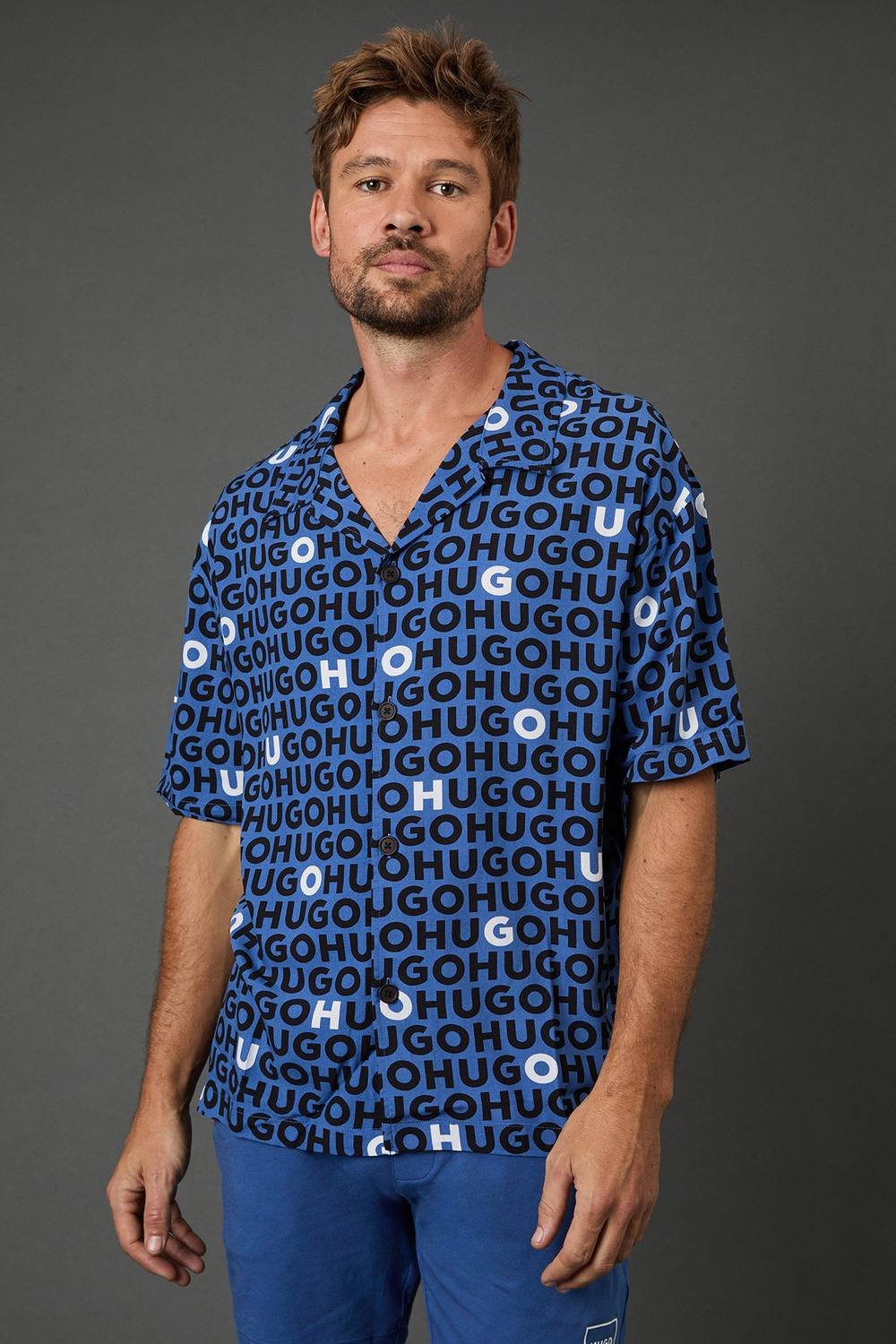 HUGO Hugo Men's Abas Swim Logo Swimshort Grey - 2