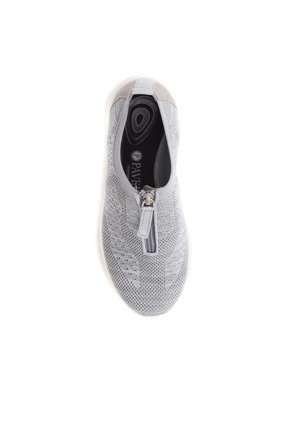 Pavers Pavers Women's Memory Foam Trainers in Grey - 4