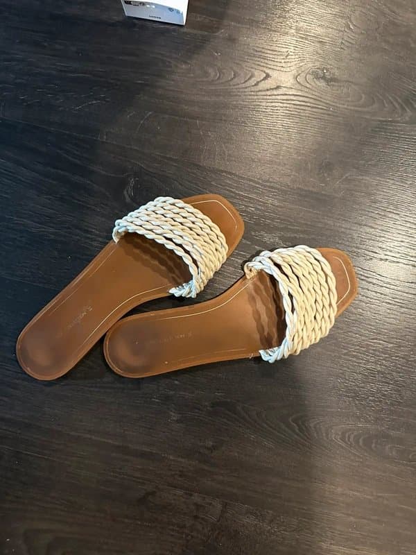 Pull & Bear pull and bear slip on sandals size 5