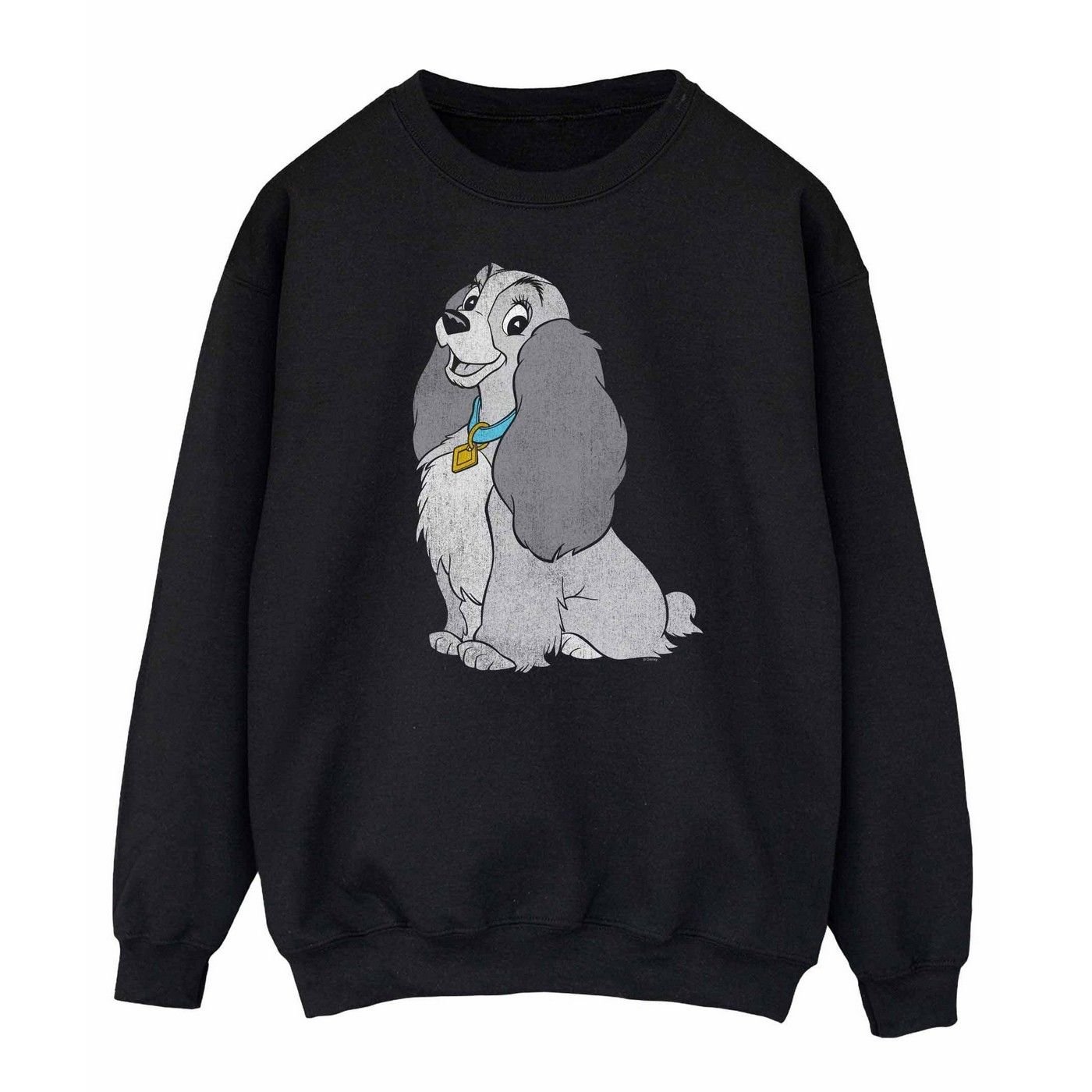 Lady And The Tramp Lady And The Tramp Women's Classic Sweatshirt in Black - 2