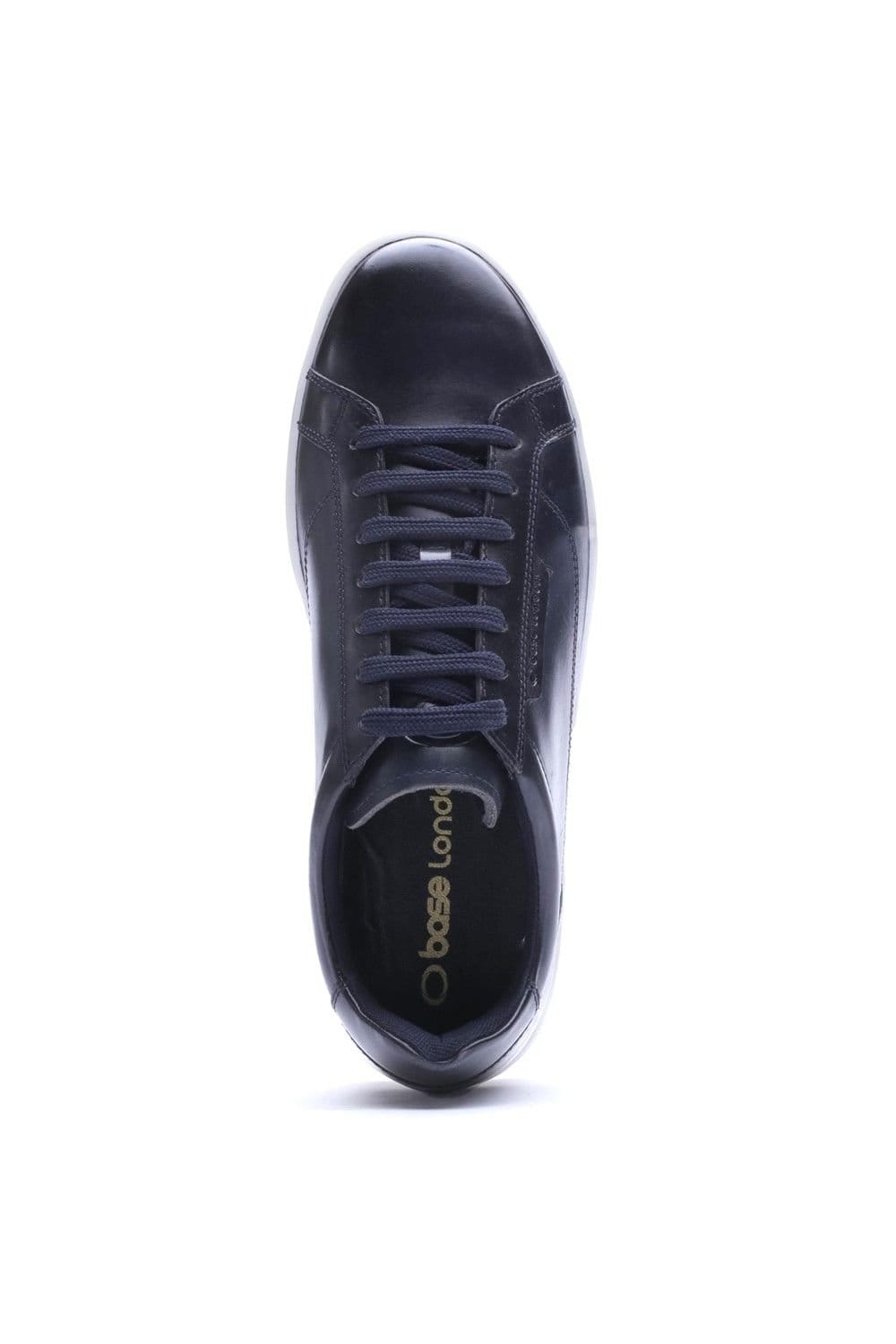 Base London Base London Men's Zammo Lace Up Trainer in Navy - 4