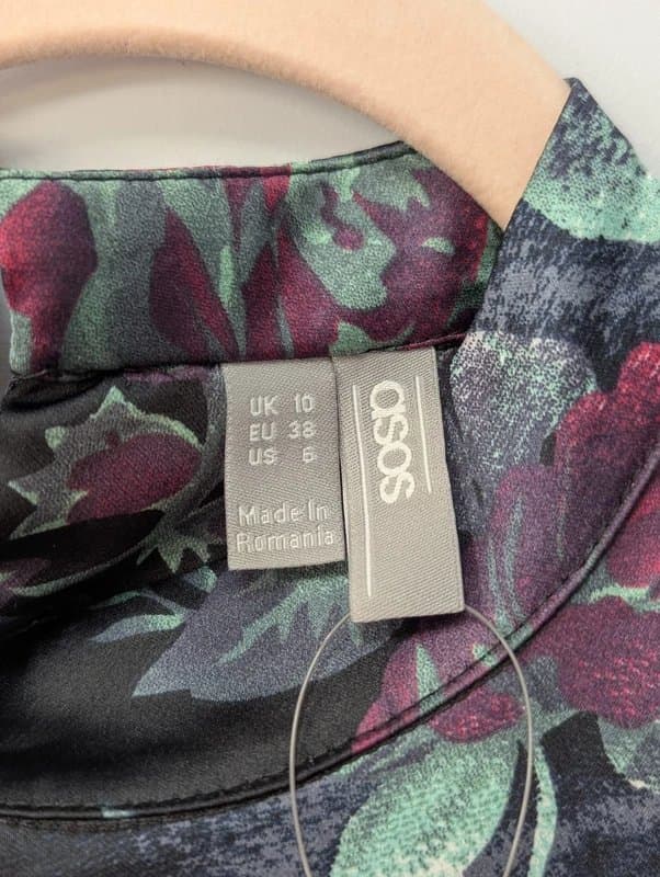 ASOS Brand new with tags ASOS Maxi Backless High Drape floral dress Size 10 Wedding Guest
