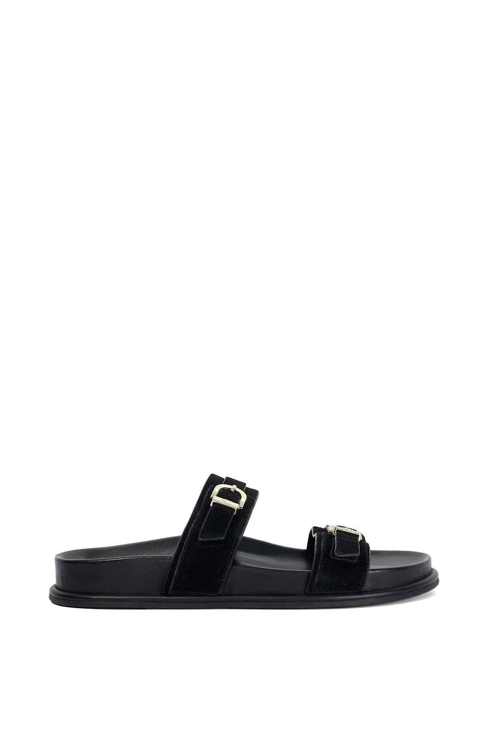 Dune London Dune London Women's 'Lissons' Suede Sandals in Black - 3