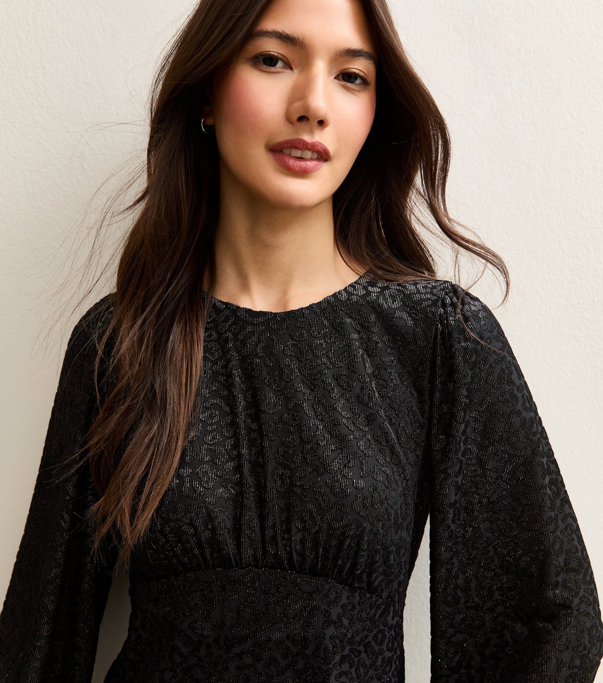 New Look Women's Black Sparkly Animal Pattern Mini Dress New Look - 2