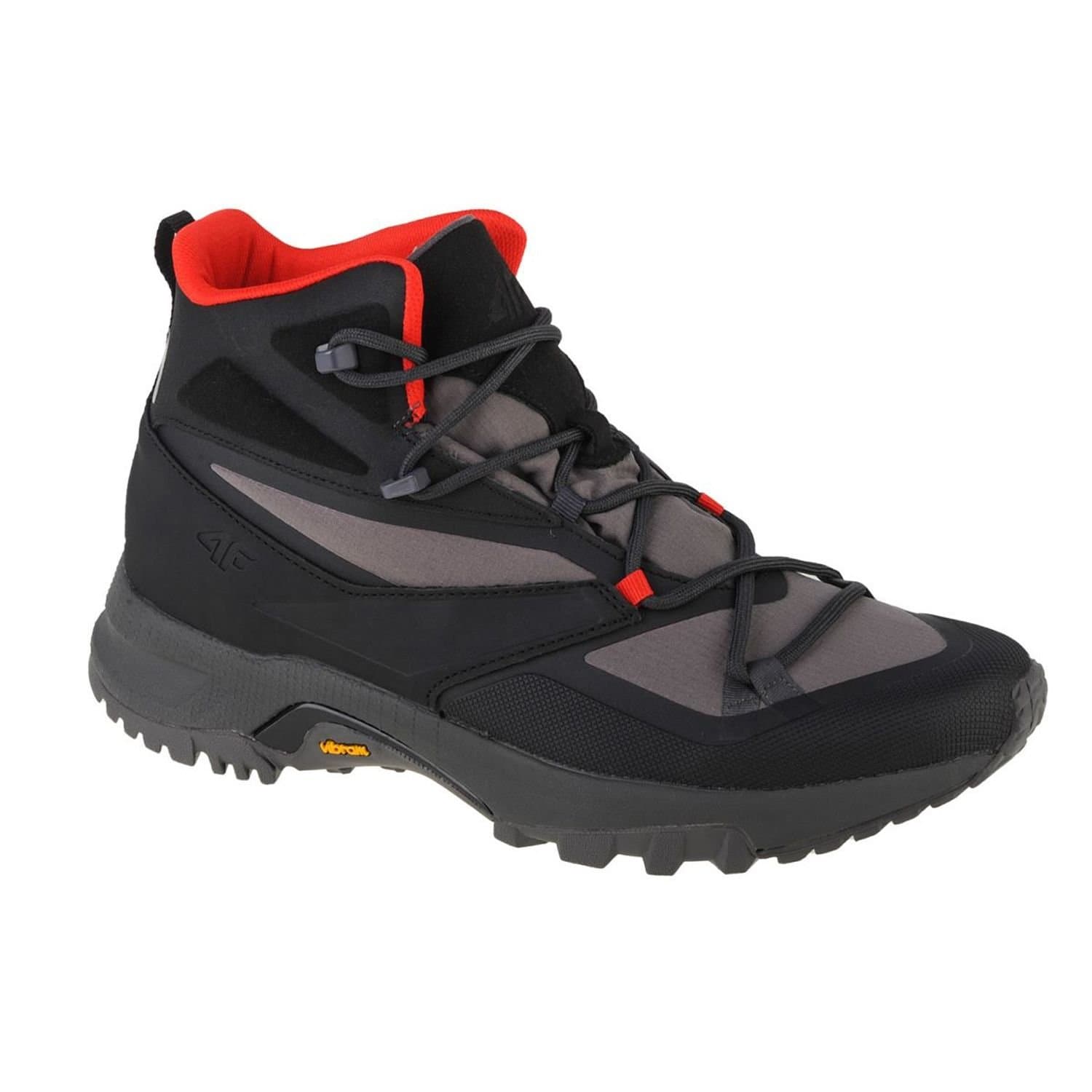 4F 4F Men's Dust Hiking Boots in Black