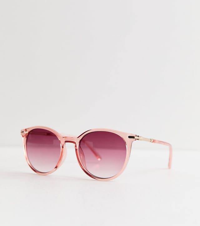 New Look Pink Round Frame Sunglasses New Look - 2