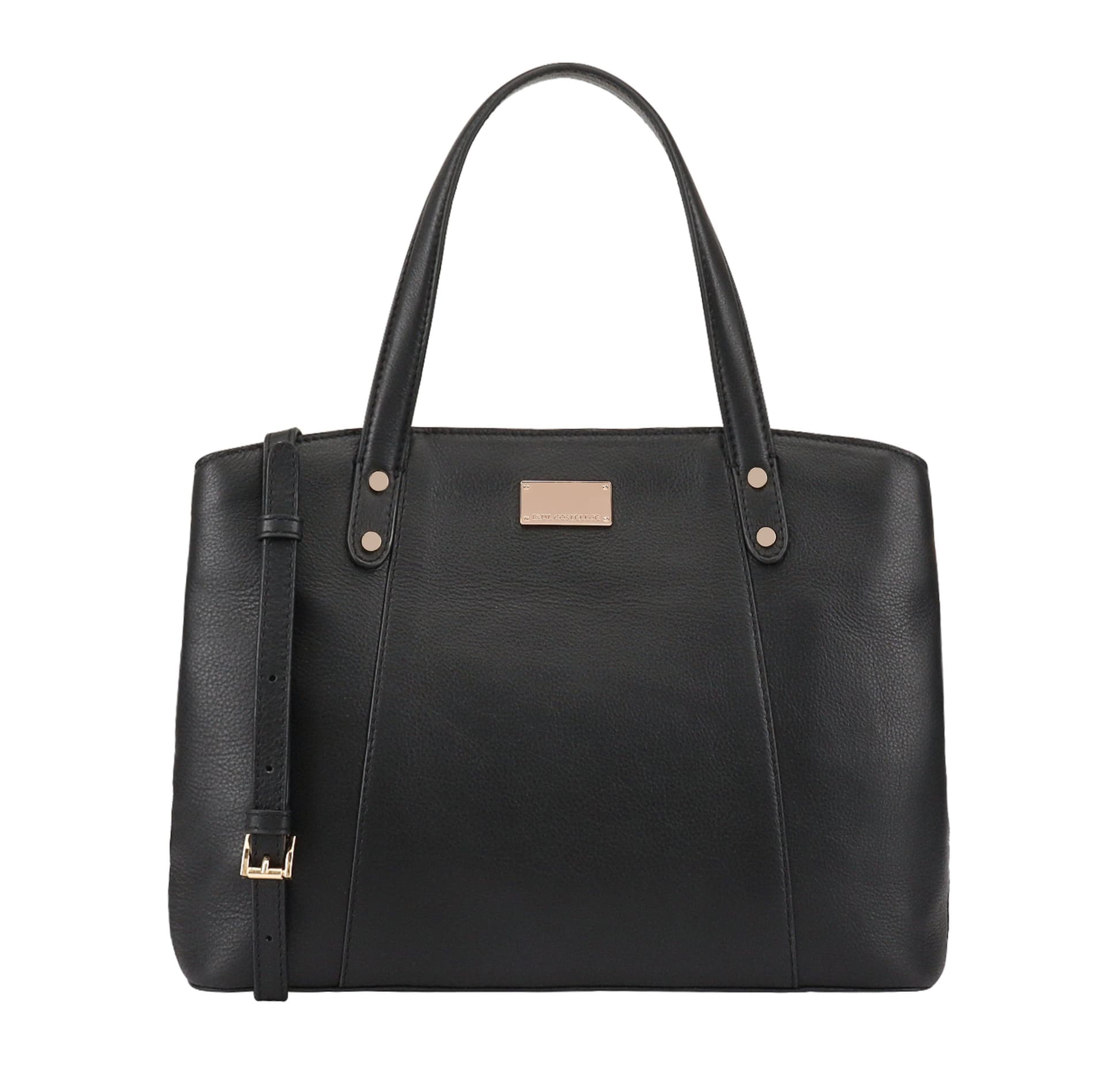 Paul Costelloe Paul Costelloe Women's Malacca Leather Multiway Bag in Jet Black