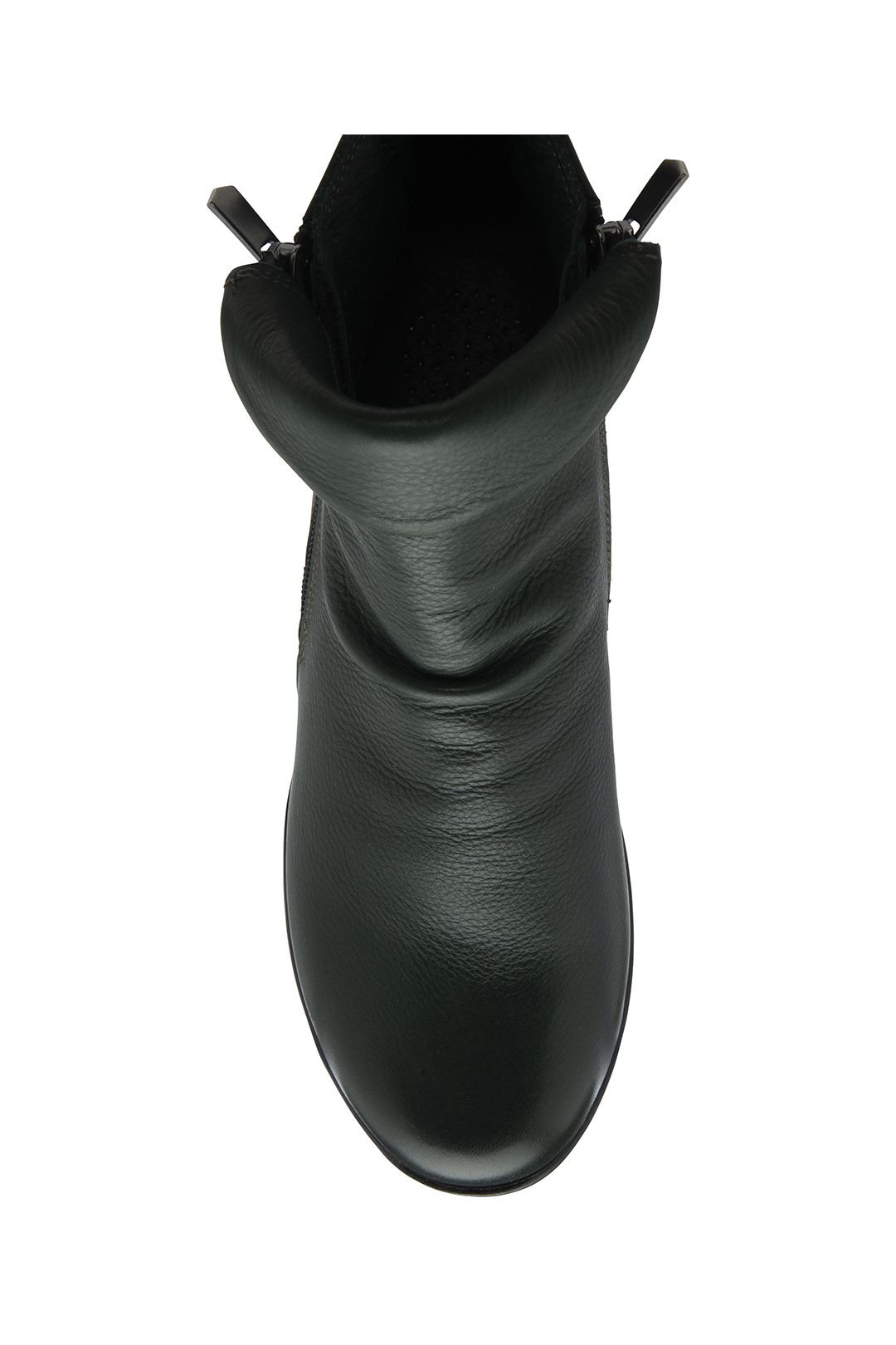 Lotus Lotus Women's Green Leather 'Cordelia' Wedge Ankle Boots - 4